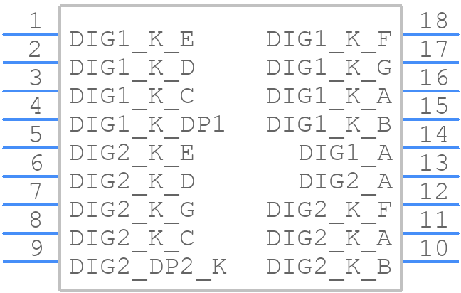 DA56-11SRWA - Kingbright - PCB symbol