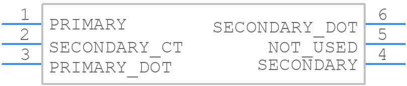 ADT1-1WT+ - Mini-Circuits - PCB symbol