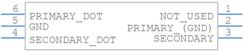 TCM2-33WX+ - Mini-Circuits - PCB symbol