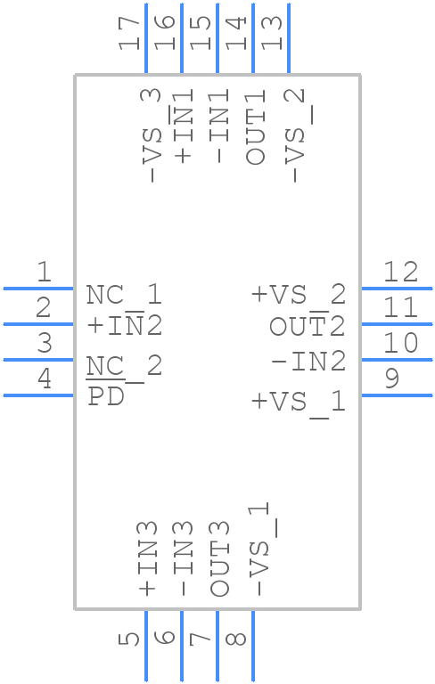 ADA4855-3YCPZ-RL - Analog Devices - PCB symbol