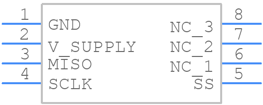 HSCDRRN015PDSA5 - Honeywell - PCB symbol