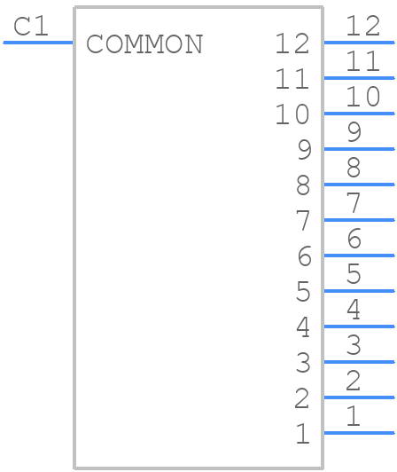 71BF30-01B12S - Grayhill - PCB symbol
