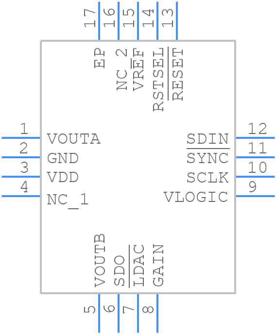 AD5687RBCPZ-RL7 - Analog Devices - PCB symbol