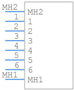 SMS6PH-GE4 - Souriau - PCB symbol