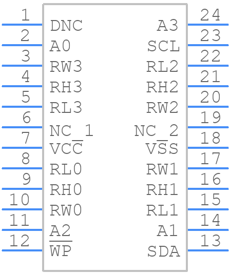 X9259US24-2.7 - Renesas Electronics - PCB symbol