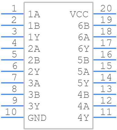 SN74AS808BDWG4 - Texas Instruments - PCB symbol