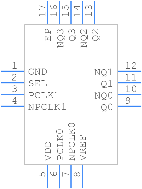 8SLVD1204NLGI - Renesas Electronics - PCB symbol