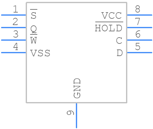 M95128-DFMC6TG - STMicroelectronics - PCB symbol