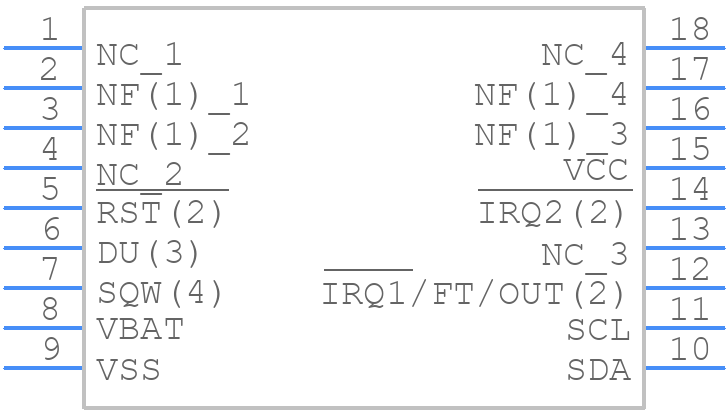 M41T83ZMY6F - STMicroelectronics - PCB symbol