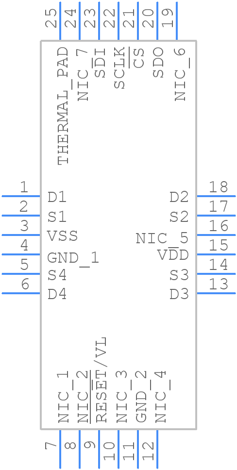 ADGS5412BCPZ - Analog Devices - PCB symbol