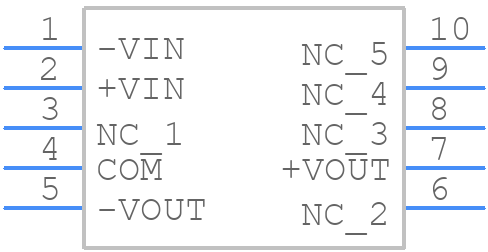 R1D10-0515-R - RECOM Power - PCB symbol