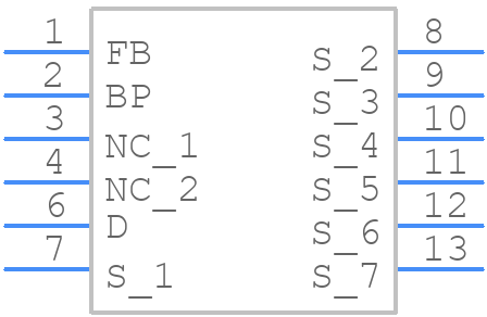 LNK6448K - Power Integrations - PCB symbol