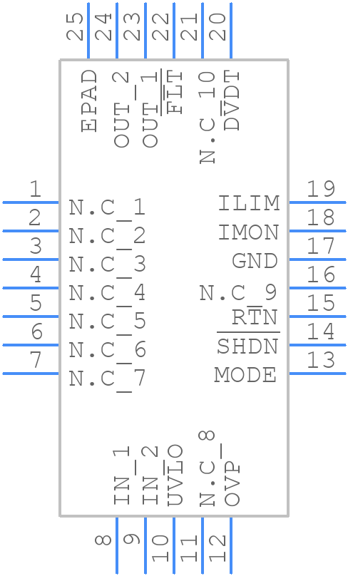 TPS26601RHFT - Texas Instruments - PCB symbol