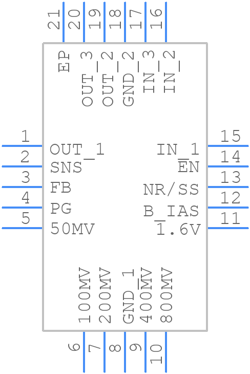 TPS7A8300ARGRR - Texas Instruments - PCB symbol