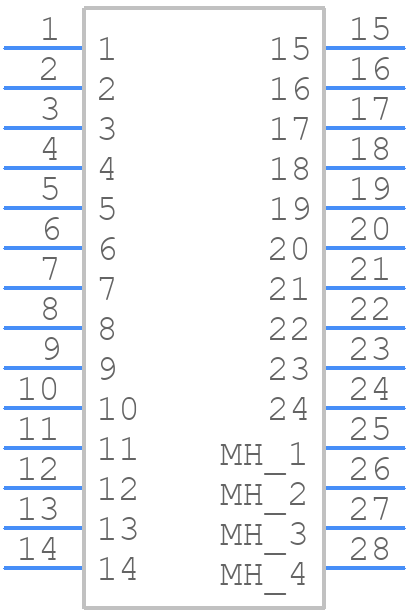 ST80X-24S(30) - Hirose - PCB symbol