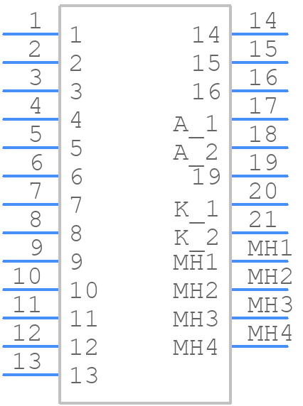 LCM-S02402DSR - Lumex - PCB symbol