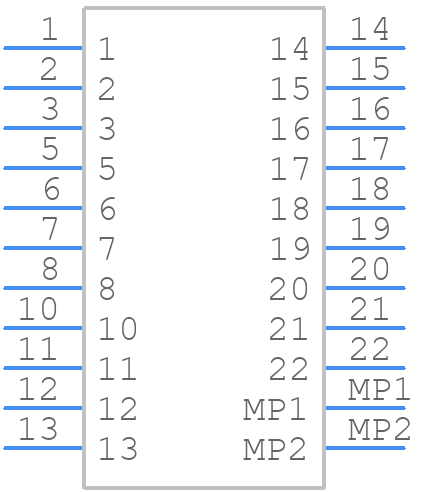 HF3 93 S - TE Connectivity - PCB symbol
