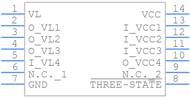 MAX3392EEUD+T - Analog Devices - PCB symbol
