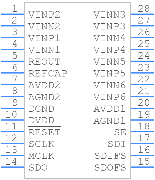 AD73360LARZ-REEL - Analog Devices - PCB symbol
