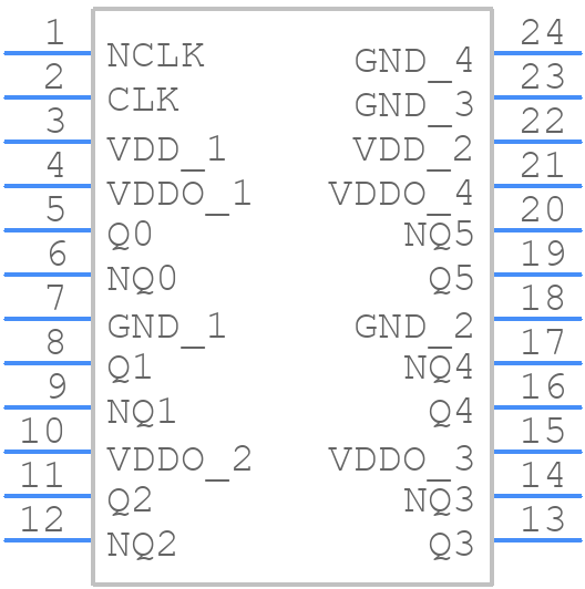 PI6C4921506LIEX - Diodes Incorporated - PCB symbol