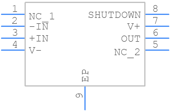 OPA211AIDRGTG4 - Texas Instruments - PCB symbol