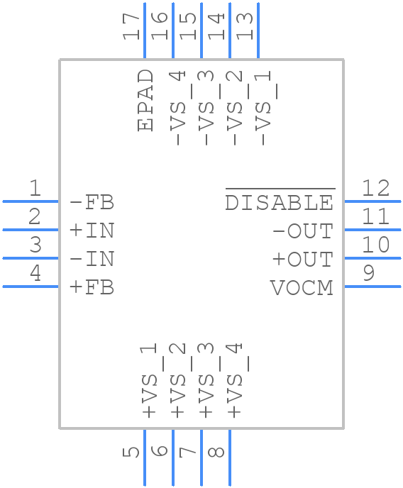 ADA4940-1ACPZ-RL - Analog Devices - PCB symbol