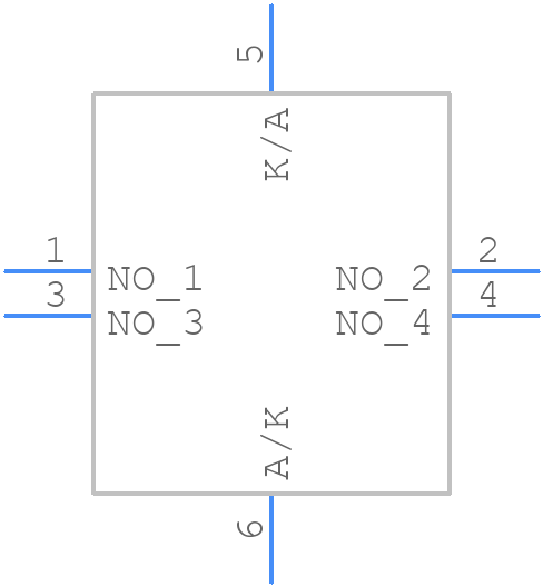 TL1265RGQTCLR - E-Switch - PCB symbol