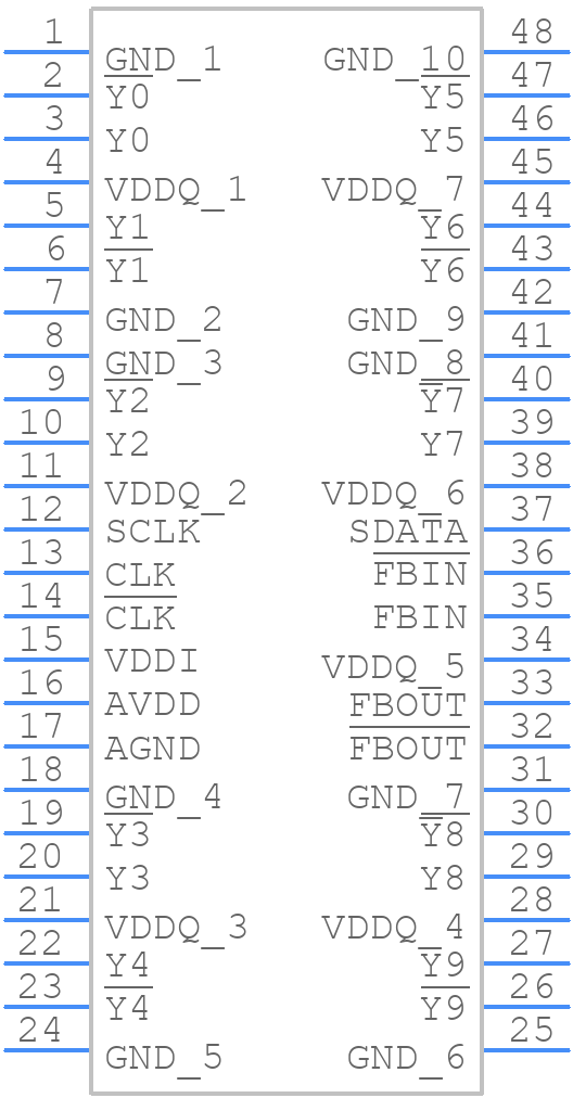 CDCV850DGGRG4 - Texas Instruments - PCB symbol