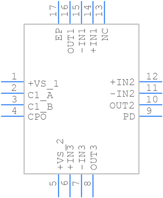 ADA4858-3ACPZ-RL - Analog Devices - PCB symbol