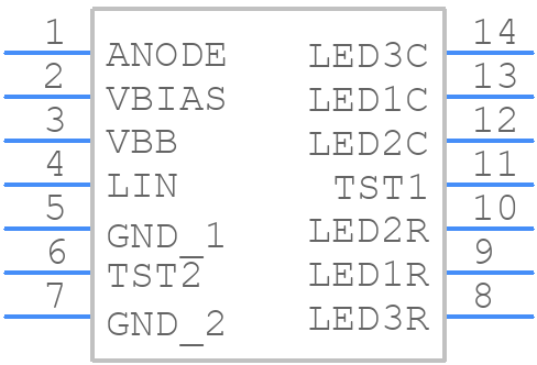NCV7430D20R2G - onsemi - PCB symbol