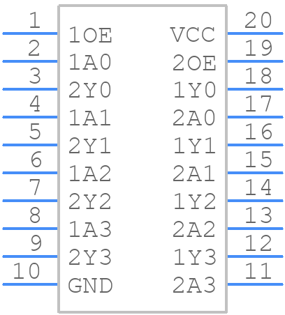 74LVT241PW,112 - Nexperia - PCB symbol