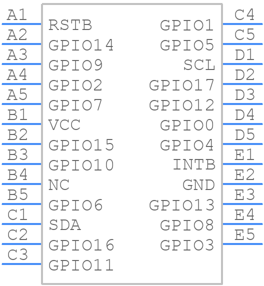 STMPE1801BJR - STMicroelectronics - PCB symbol