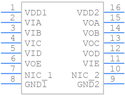 ADUM251N1BRIZ - Analog Devices - PCB symbol