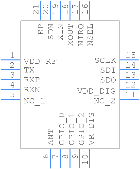 SI4432-B1-FMR - Silicon Labs - PCB symbol