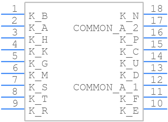 PSA08-12SRWA - Kingbright - PCB symbol