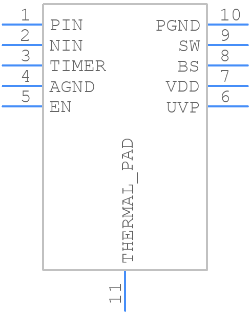 MP7747DQ-LF-P - Monolithic Power Systems (MPS) - PCB symbol