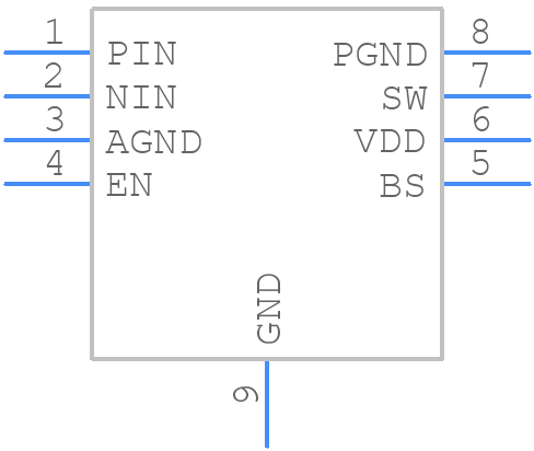 MP7740DN-LF-Z - Monolithic Power Systems (MPS) - PCB symbol