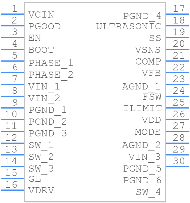 SiC461EVB-A - Vishay - PCB symbol