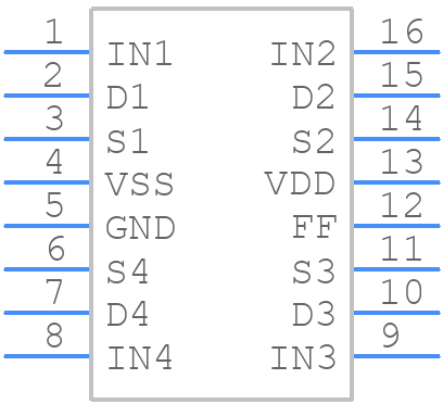 ADG5412FTRUZ-EP-R7 - Analog Devices - PCB symbol