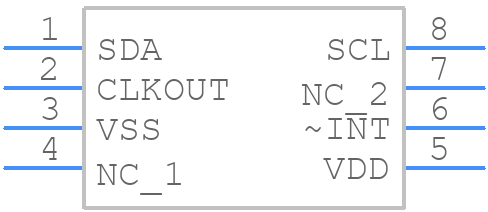 RV-4162-C7-32.768KHZ-20PPM-TA-QC - Micro Crystal AG - PCB symbol