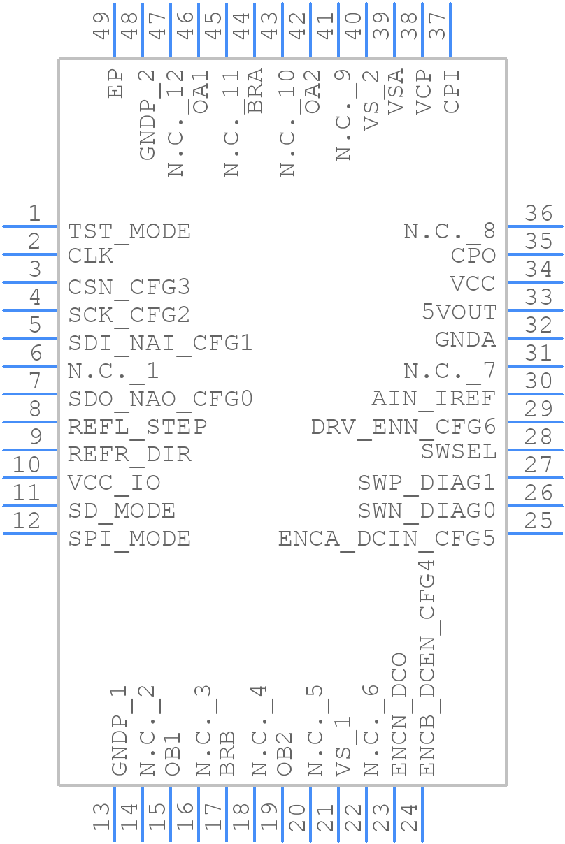 TMC5130A-TA-T - Analog Devices - PCB symbol
