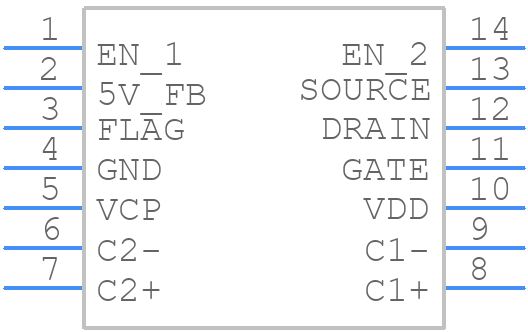 MIC5158YM - Microchip - PCB symbol