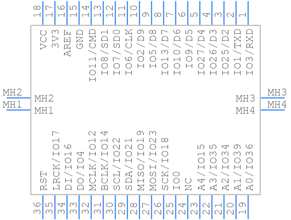 DFR0478 - DFRobot - PCB symbol