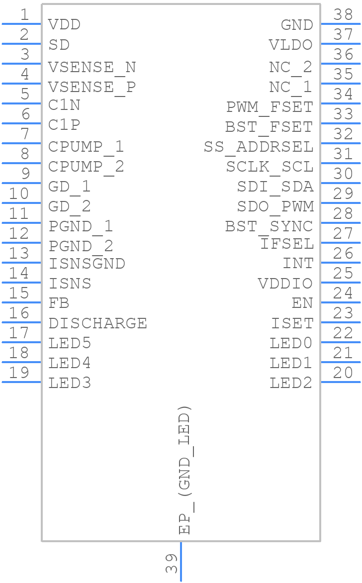 LP8863ADCPRQ1 - Texas Instruments - PCB symbol