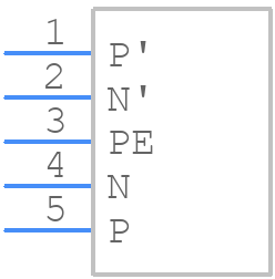FN406-8.4-02 - Schaffner - PCB symbol