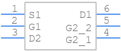 FDG6304P - onsemi - PCB symbol