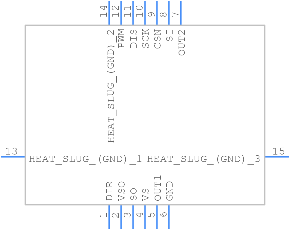 TLE9201SGAUMA1 - Infineon - PCB symbol