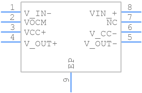 THS4131CDGNRG4 - Texas Instruments - PCB symbol