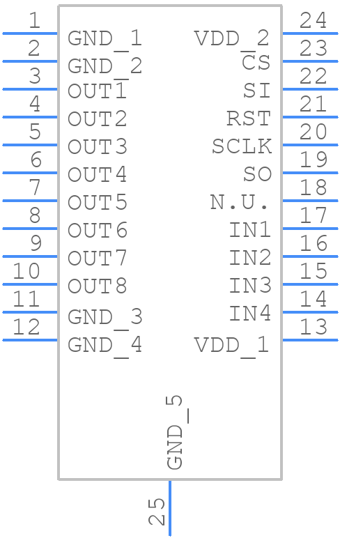 TLE8108EMXUMA1 - Infineon - PCB symbol