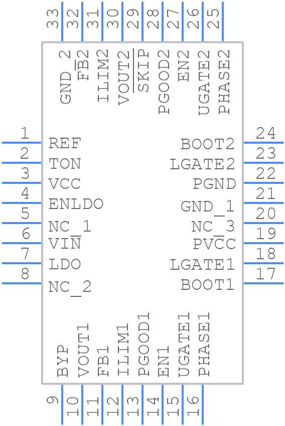RT8206BGQW - RICHTEK - PCB symbol
